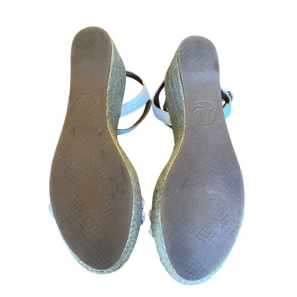 Lucky Brand Women's Espadrille Wedge Double Braided Strap Buckle Cream Size 6 - Picture 6 of 12